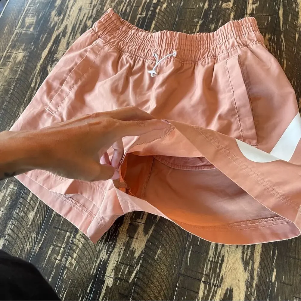 NIKE - Coral Swoosh Athletic Shorts - SMALL
